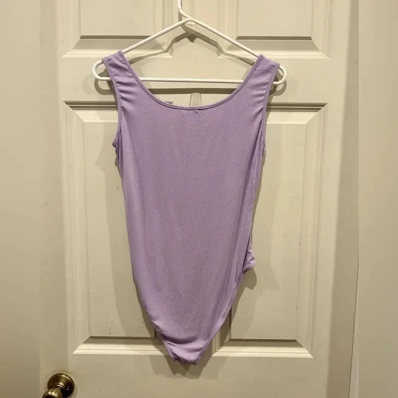 Shein Lavender Purple Zip Up‎ Bodysuit size 8/10 - Picture 8 of 8